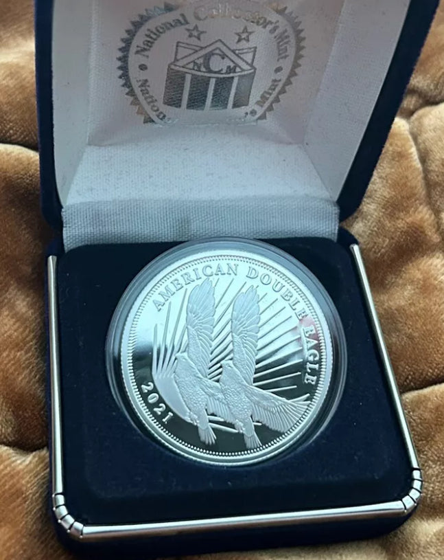 2021 Cook Islands 2$  Proof American Double Eagle 1/2oz Silver Coin! ENN Coins