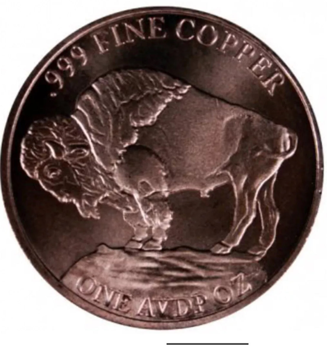 1 oz Copper Round - Buffalo Nickel